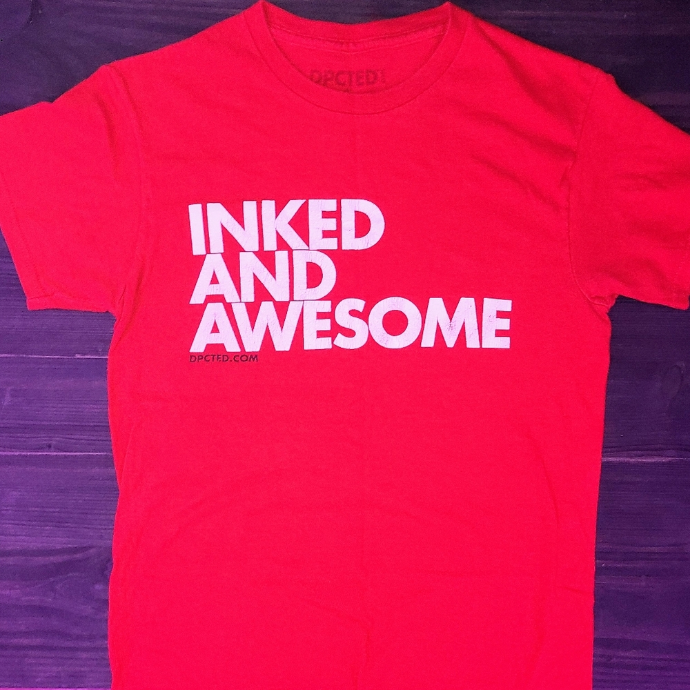 Dpcted Inked and Awesome T-Shirt Size M